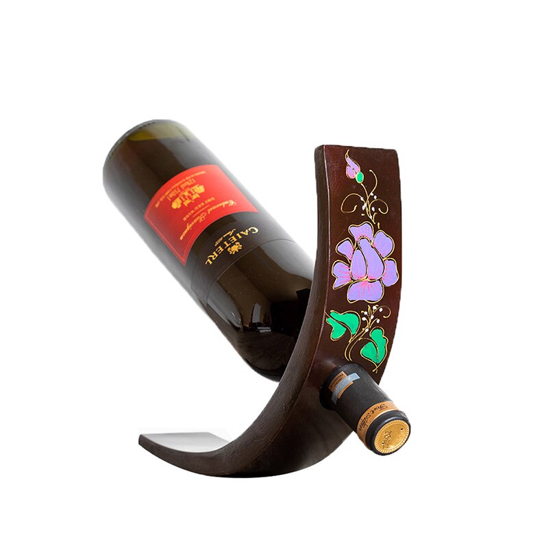 solid wood wine rack decoration modern minimalist living room wine rack wooden bottle rack wine bracket