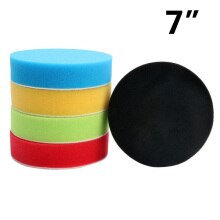 Detaillering Polijsten Pads Waxen Afwerking Platte Kit Spons 5Pcs 7 Inch