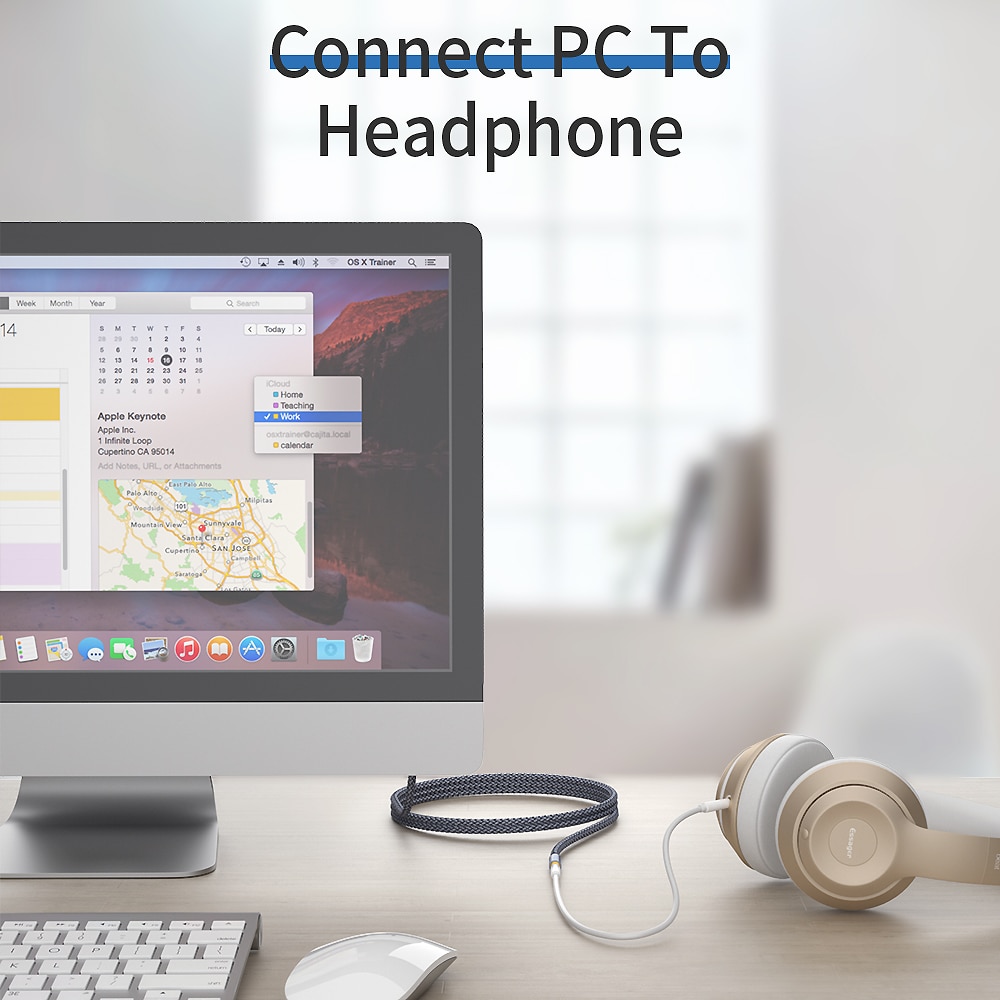 Essager Aux Kabel Jack 3,5mm Audio Verlängerung Kabel für Kopfhörer 3,5 Jack Splitter Lautsprecher Kabel Für Kopfhörer Extender Cord