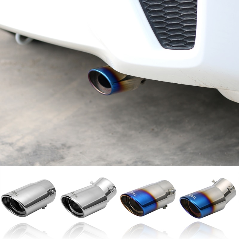 Stainless Steel Exhaust Tip Pipe Muffler Car Styling Exhaust System Tip Modified Car Tail For Hyundai Getz Accessories