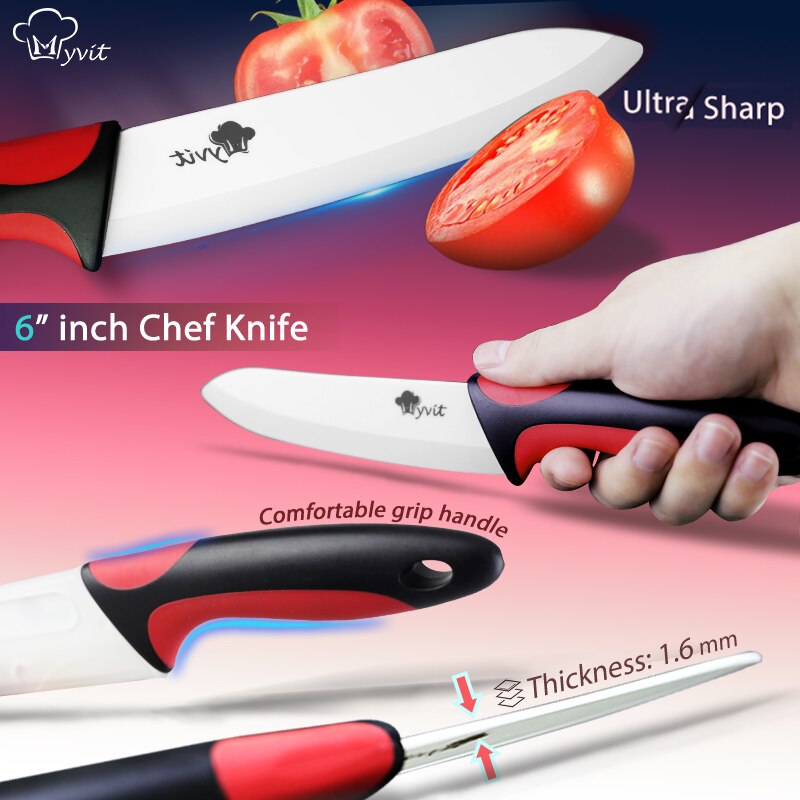 Keramik Messer Küche 3 4 5 6 Zoll Koch Utilityw Halfter Schäler Weiß Zirkonia Klinge Obst Gemüse Kochen Werkzeug 4 stück einstellen