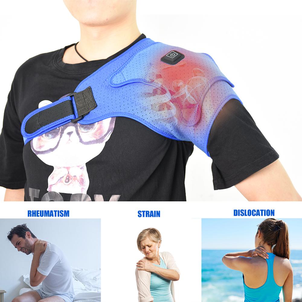 1PC Electric Heating Shoulder Strap Shoulder Heating Keep Warm Compress Donor Muscle Relieves Injury Pain Wrap