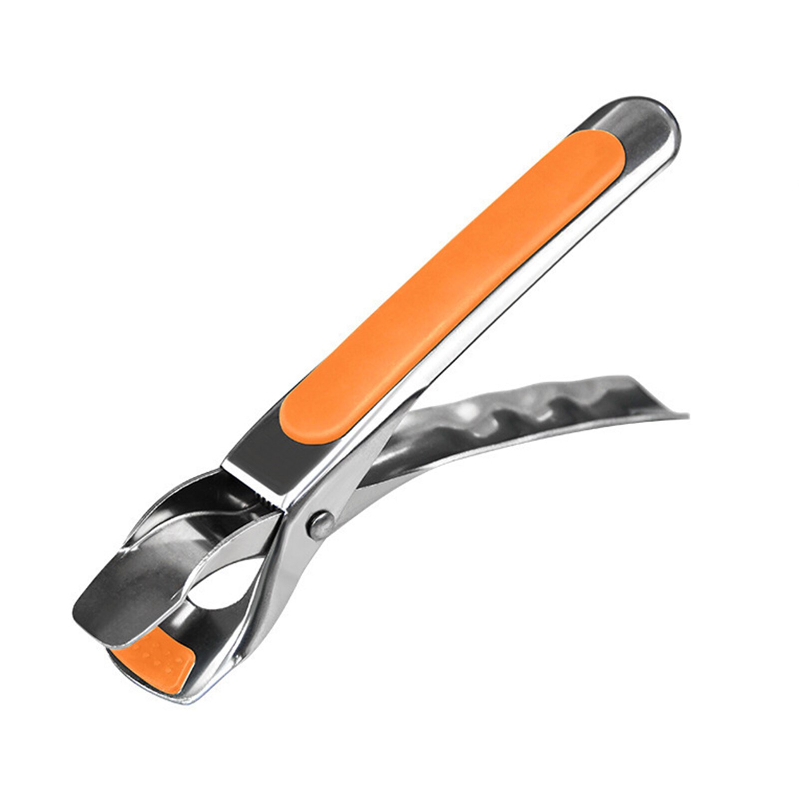 Skridsikker gryde griber klip tallerken skål clip retriever tang silikone håndtag køkken værktøj air friture camping værktøj: Orange griber