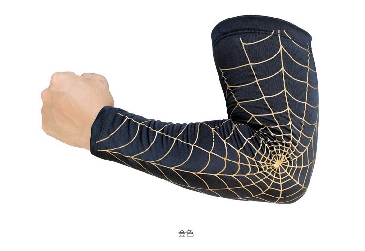 Cool Star Basketball Elbow Protector Cobweb Arm Warmer Cycling Running Sport Sleeves Arm Sleeve Protection Elbow Support