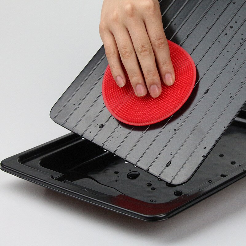 Dooi Plaat Met Wastafel Snelle Ontdooien Lade Dooi Bevroren Voedsel Vlees Fruit Quick Ontdooien Plaat Board Ontdooien Keuken Gadget Tool