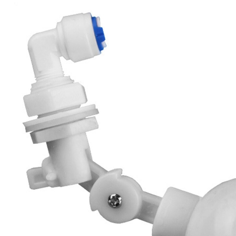 K5DC 1/4 Inch Float Ball Valve Plastic Water Float Valve Mini Plastic Float Valve with Adjustable Arm for Water Level Control