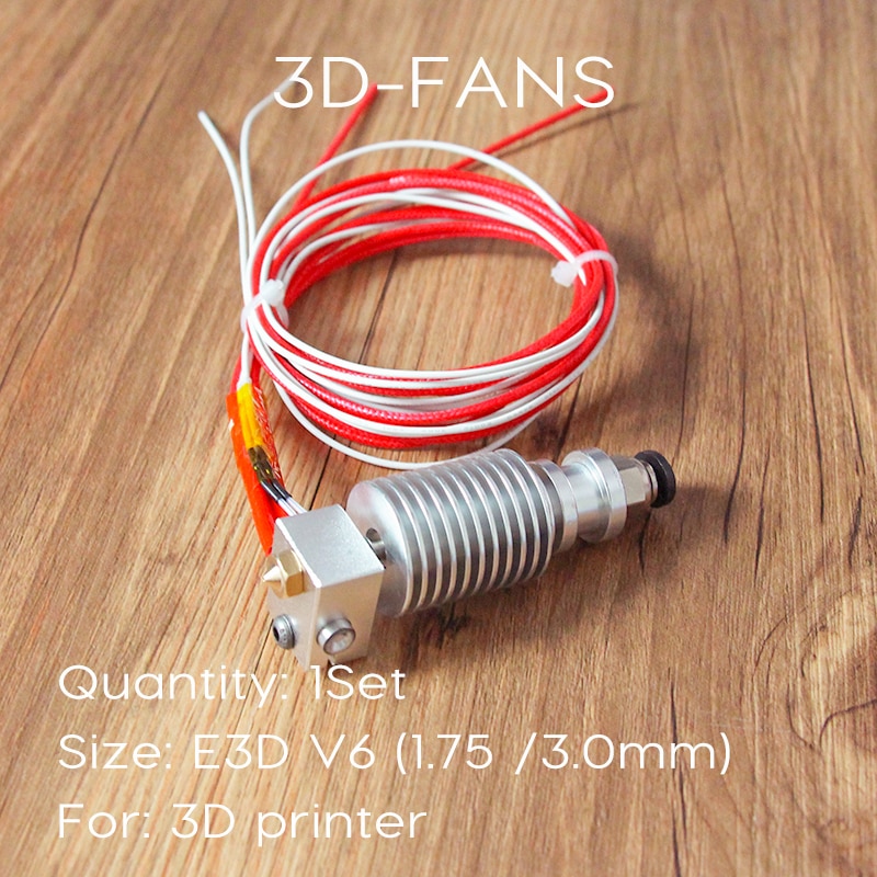 Long-distance 3D Printer V6 J-head Hotend for 1.75mm/3.0mm E3D Bowden Extruder 0.2/0.3/0.4/0.5mm Nozzle ramps 1.4