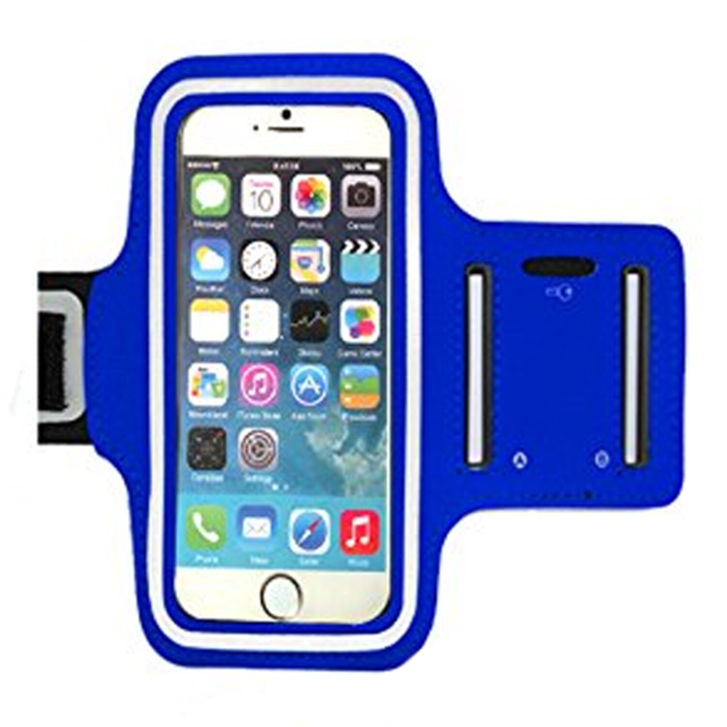 Estojo de transporte esportivo brassard, suporte de mão para smartphones iphone 8 7 6 s 6 s iphone 6 s iphone 4.7 polegada polegada: Dark Blue