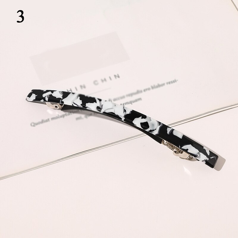 Geometrische Acetaat Haar Clip Krab Zwart Wit Haarspeld Haar Claws Classic Retro Barrette Grote Vrouwen Haar Krabben Clip Voorjaar Clip: 3