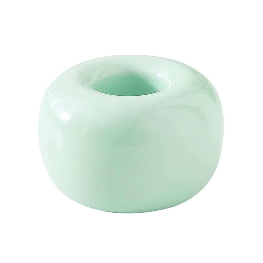 Multifunctionele Mini Keramische Badkamer Douche Tandenborstelhouder Leuke Tandenborstelhouder Rack Badkamer Tandenborstel Accessoire: green
