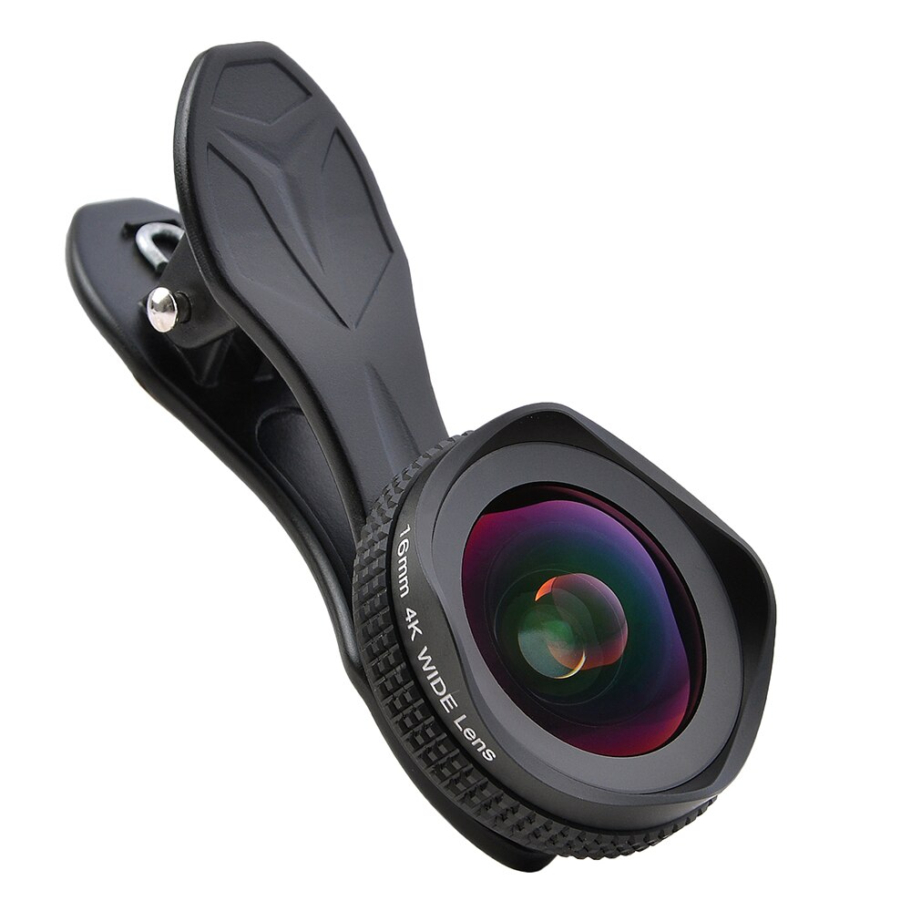 APEXEL-Kit de lentes de cámara Pro, 16mm, 4K, lente gran angular con filtro CPL, 2 en 1, HD, Clip Universal, para teléfono, iPhone, Xiaomi, Samsung