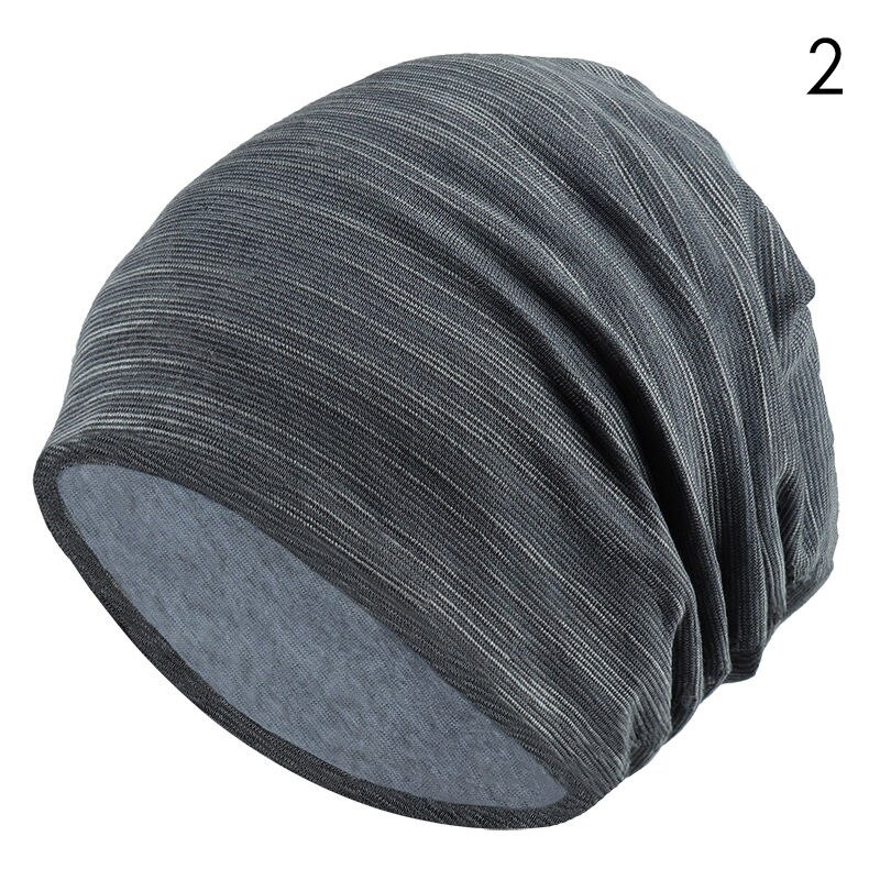 7 färg randiga skullies mössor för män kvinnor hatt våren &amp; höst andas turbanhatt bomull lugg keps kalott ttm-czx 7: 2