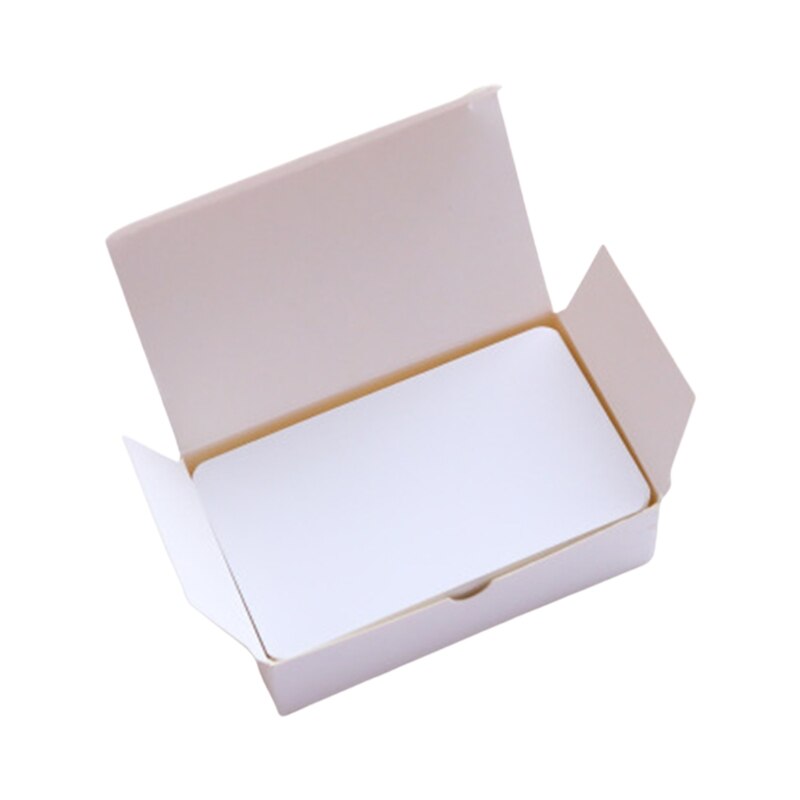 100 Sheets of Kraft Paper Card Blank Business Card Message Memo Party Thank You Card Label Bookmark Name Card: White