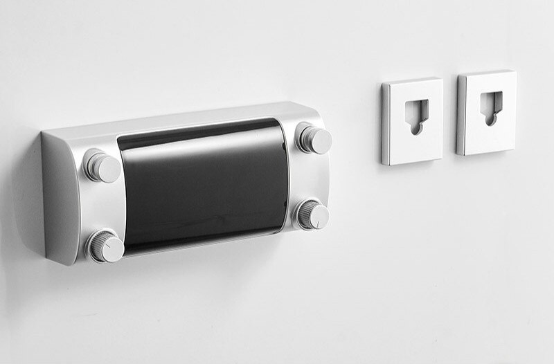 Retractable Clothes Line Dryer Clotheslines Double Row Clothesline Wall Mounted Retractable Clothes Dryer Steel Rope Wall Hanger: Sliver