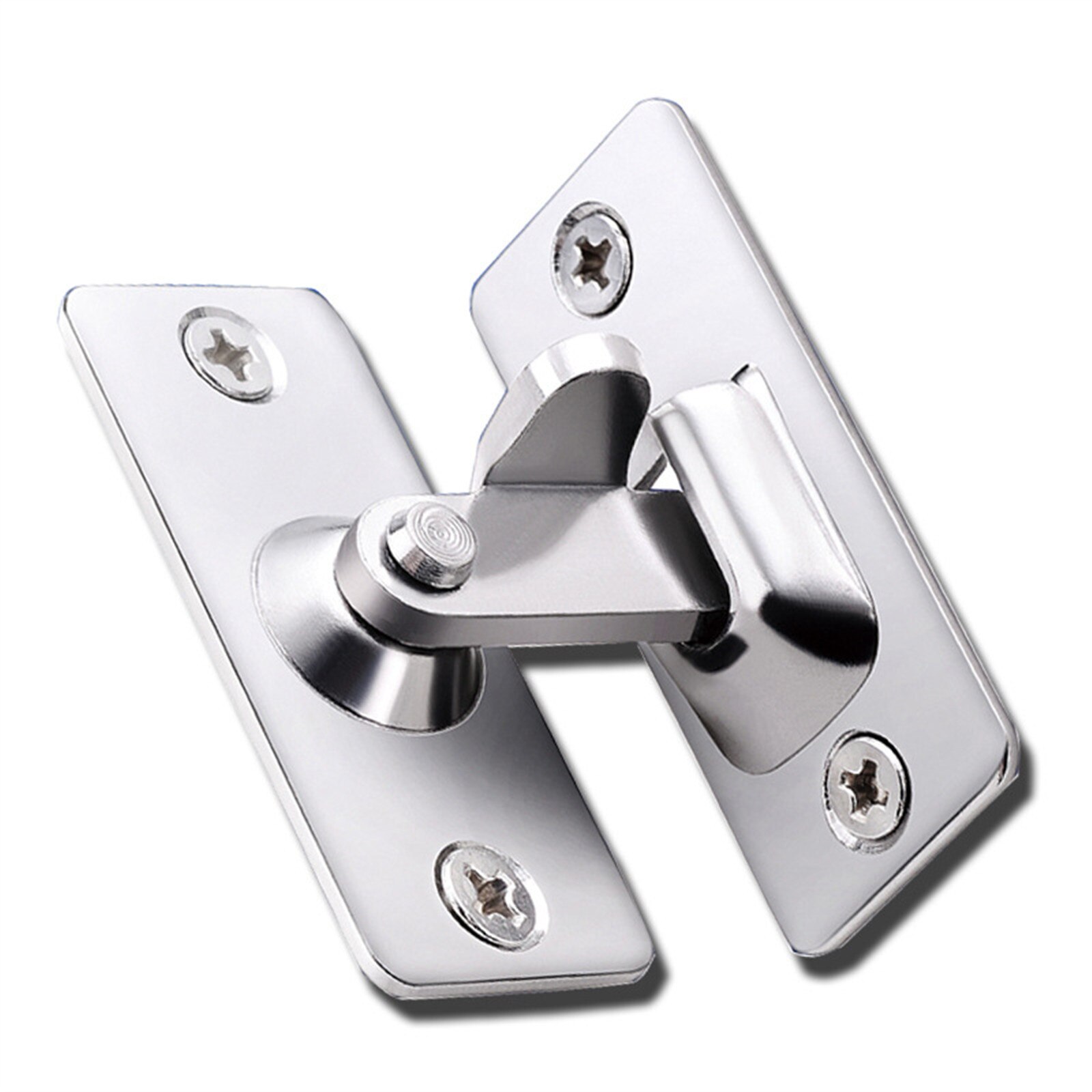 90 Degree Solid Door Latch Bolt 304 Stainless Steel Lock Sliding Door Right Angle Buckle 304 Stainless Steel 90 Degree Latch