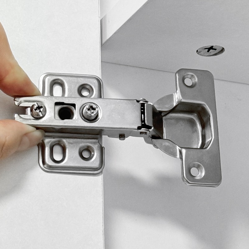 Bisagra para gabinete de muebles, bisagras ocultas de Cierre Suave, amortiguador de cierre oculto, bisagra de acero para puerta de armario de cocina con tornillo