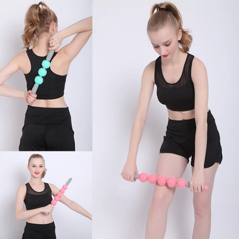 Eckzahn Muskel Zervikale Faszie Entspannung Massage Stock Taille Rolle Bein Yoga Wolf Zahn Igel Ball Arm rollen