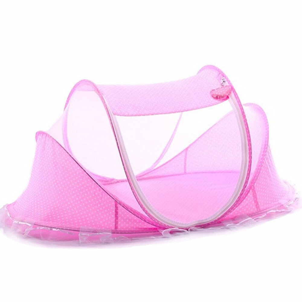 Portable Foldable Baby Bed with Mosquito Net and Toys