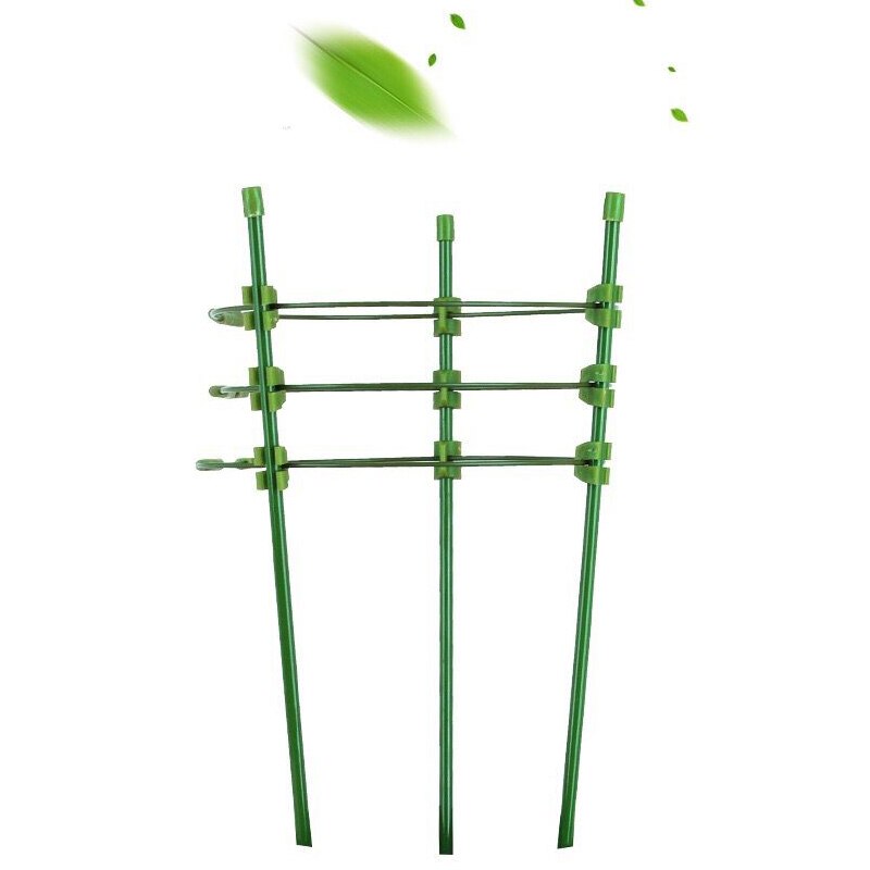 Support de vigne en acier revêtu de plastique, Support décoratif en treillis pour plantes grimpantes