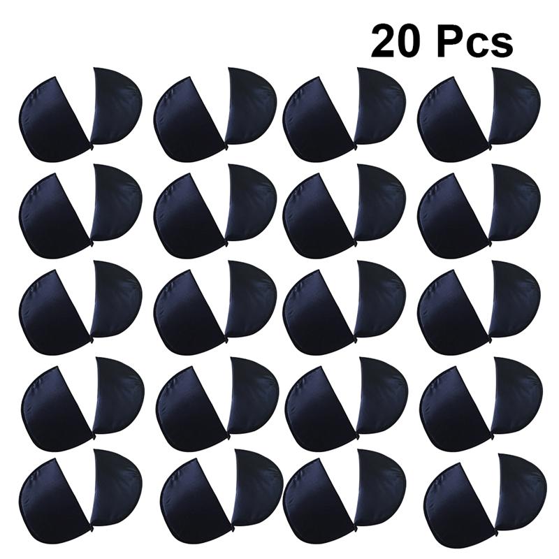 20 Stuks Schouder Pad Jasje Soft Pad Jassen Overjas Pads Kleding Naaien Accessoires Foam Schouder Kussen Zwart