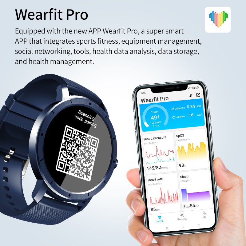 Letike HW21 Smart Horloge Android Ios Fitness Horloge IP68 Waterdichte Bluetooth Sleep Monitor Hartslag Tracker Smartwatch Pk W46