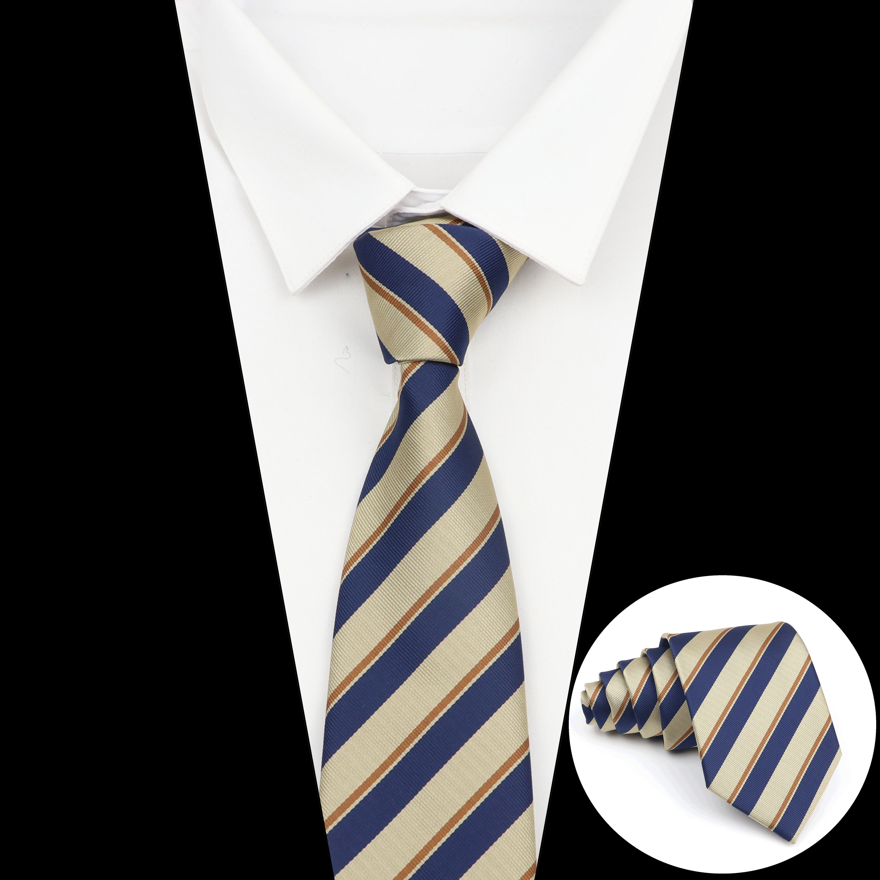 Nouvelle cravate rayée hommes 8cm cravates affaires nouvel an classique cravate accessoires de bureau hommes Costume usage quotidien fête de mariage