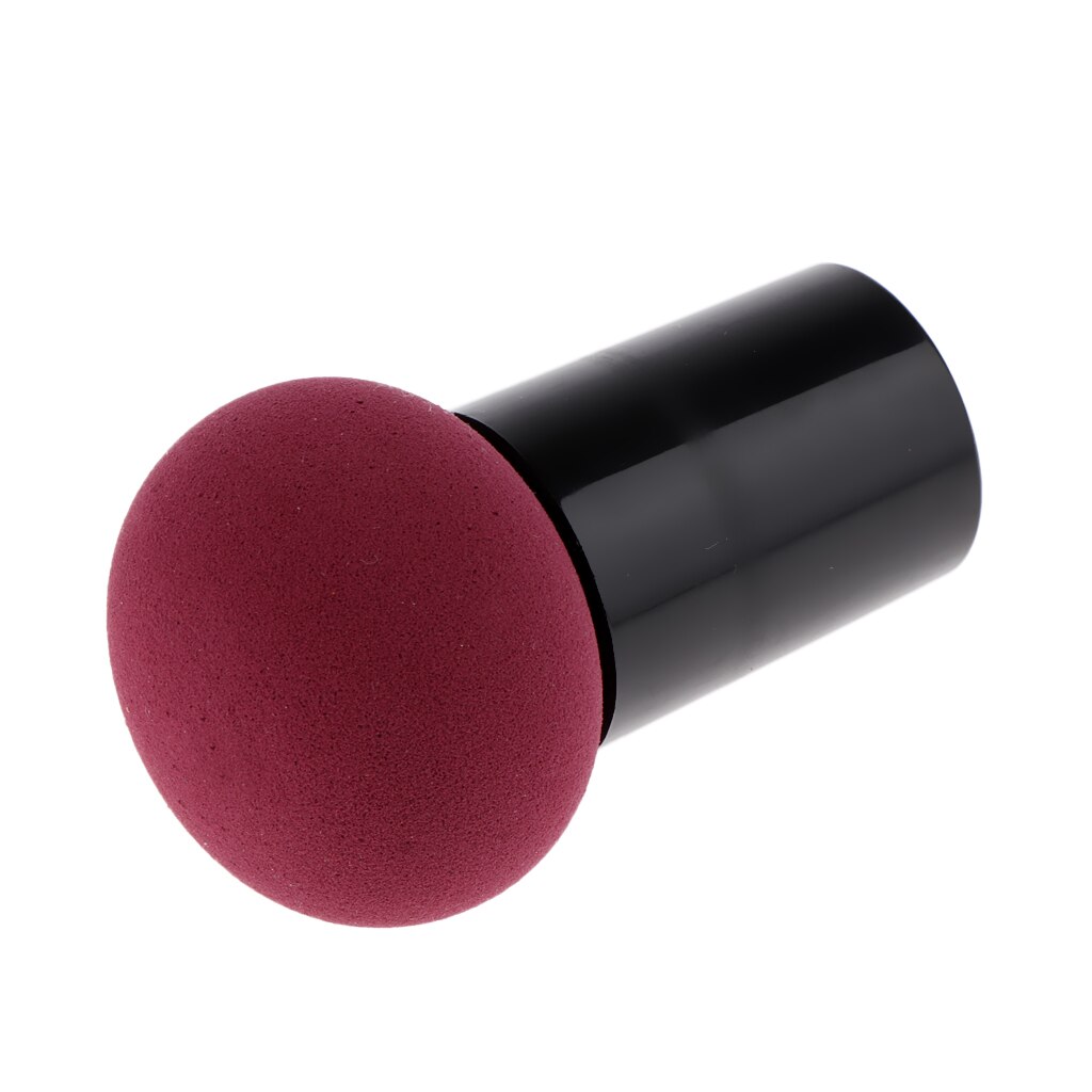 Svampeformet makeup foundation svamp blender pulver puff kosmetisk applikator værktøj: Rødvin