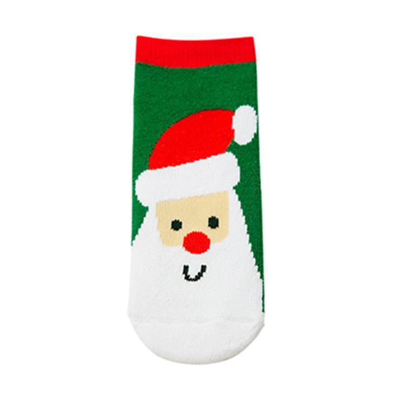 6 paar herfst- en winterkinderkerstsokken, dikke warme tube terry cartoon babysokken