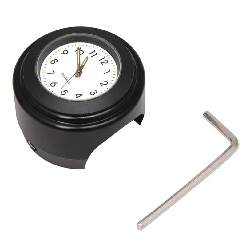 Reloj de Moto a prueba de polvo, de cuarzo, resistente al agua, montaje en manillar, horario Universal de motocicleta, 7/8 pulgadas: Type 4