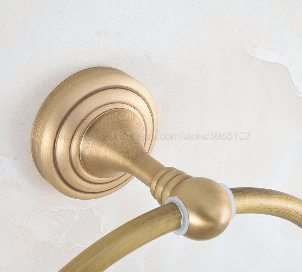 Wall Mounted Towel Ring Towel Bar Lavatory Towel Rack Holder Brass Antique Brass Bathroom Accessories zba727