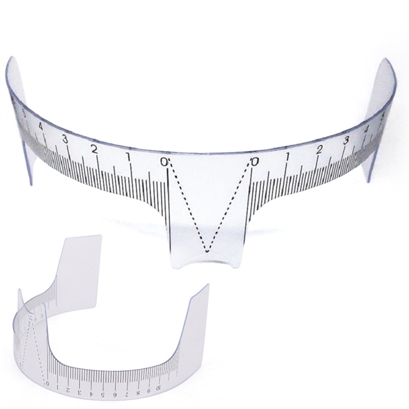 1PC Riutilizzabile semi Sopracciglio Guida Righello Microblading Calibro stampino Trucco Permanente Sopracciglio Righello occhio fronte Strumento di Misura