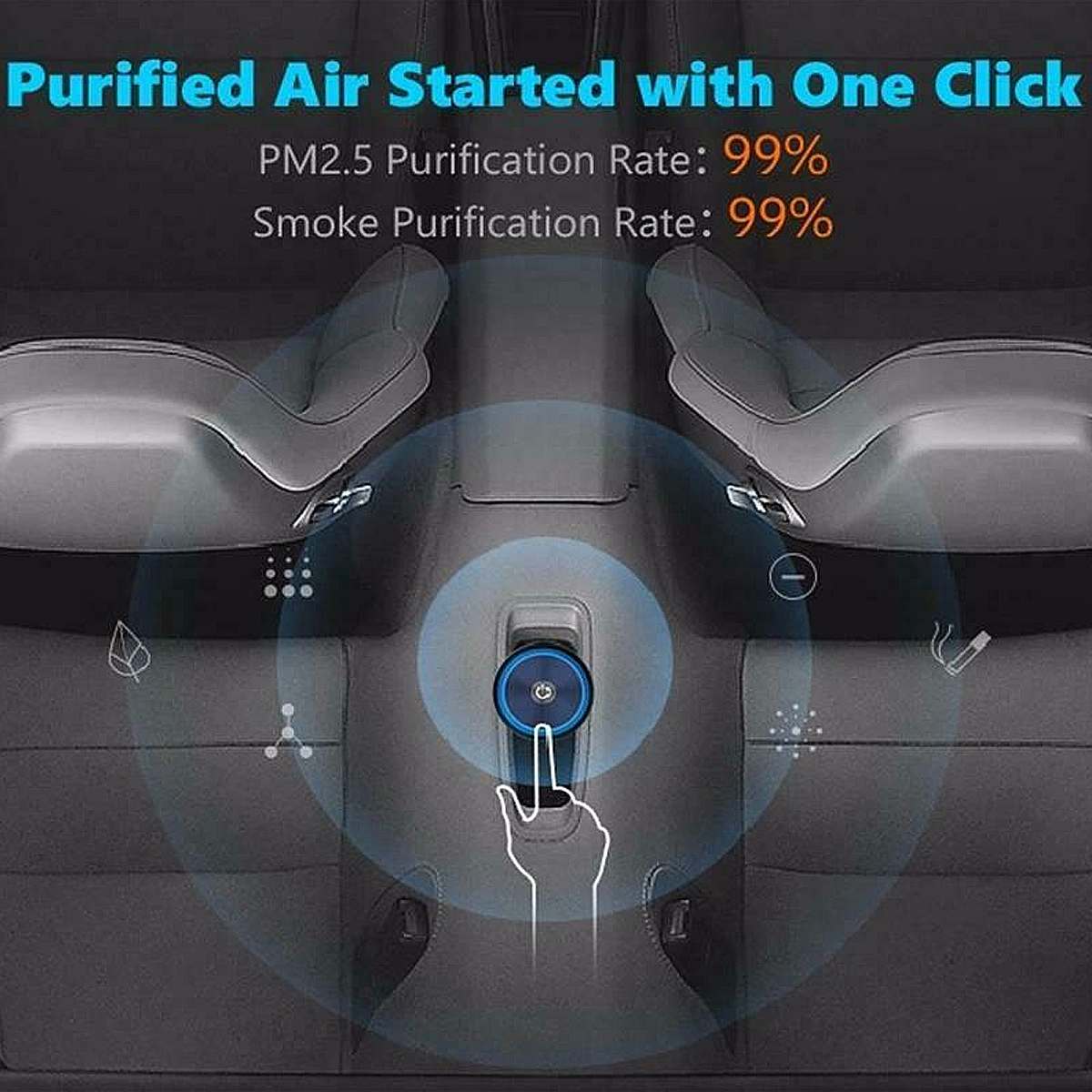 Portable Car Air Purifier Mini Negative Ion Purifiers Usb Air Purifier