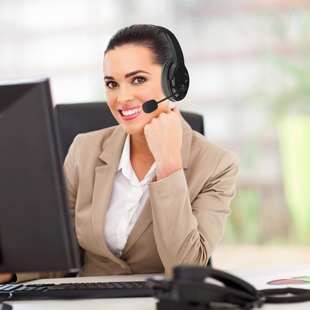 Headset USB Headset Computer Heaphone With Microphone Business Wired Headphones For Computer Laptop PC Headphones With Mic