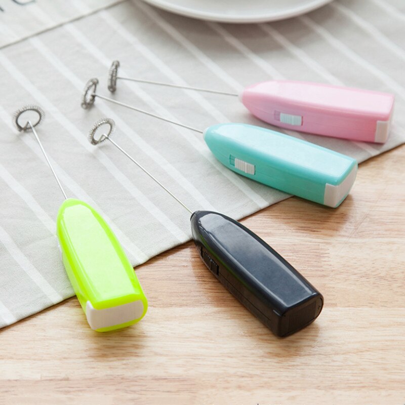 1PC Electric Milk Frother Egg Beater Kitchen Drink Foamer Whisk Mixer Stirrer Coffee Cappuccino Creamer Whisk Frothy Blend