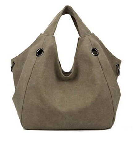 Didabear dames canvas tote handtassen dames #39 ;s grote boodschappentas tassen bolsos mujer femme sac a main voor meisjes reizen: Khaki
