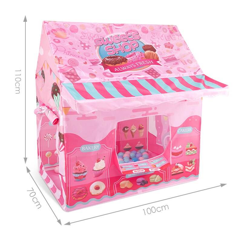 Child Toy tent indoor princess girl marine ball pool toy house girl castle baby play house Tipi Teepee fence for baby