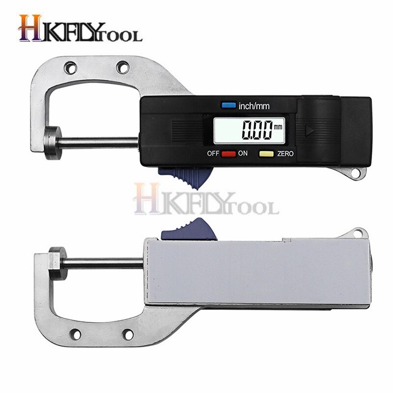 Jauge numérique d'épaisseur horizontale 0-25mm, micromètre de mesure de diamètre rond en métal, règle de perles pour bijoux 0.01mm