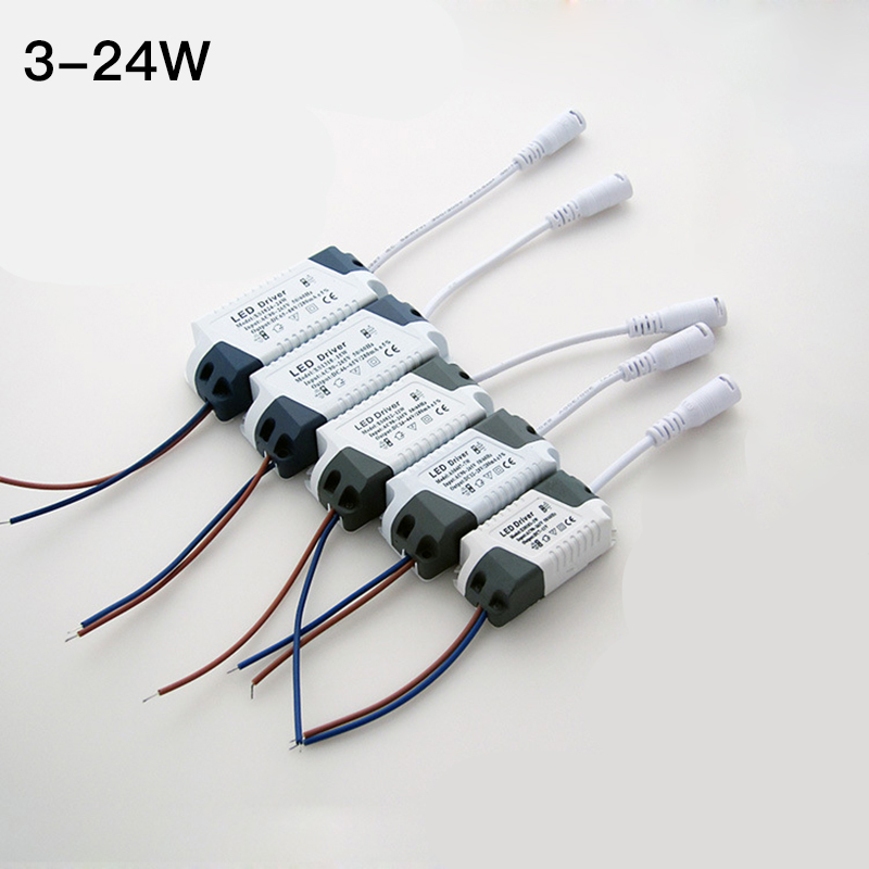 Led drivrutin  ac 110v 220v till  dc 12v 24v belysning transformator led panel lampa strömförsörjningsenhet adapter 3w 4-7w 8-12w 13-18w 18-24w
