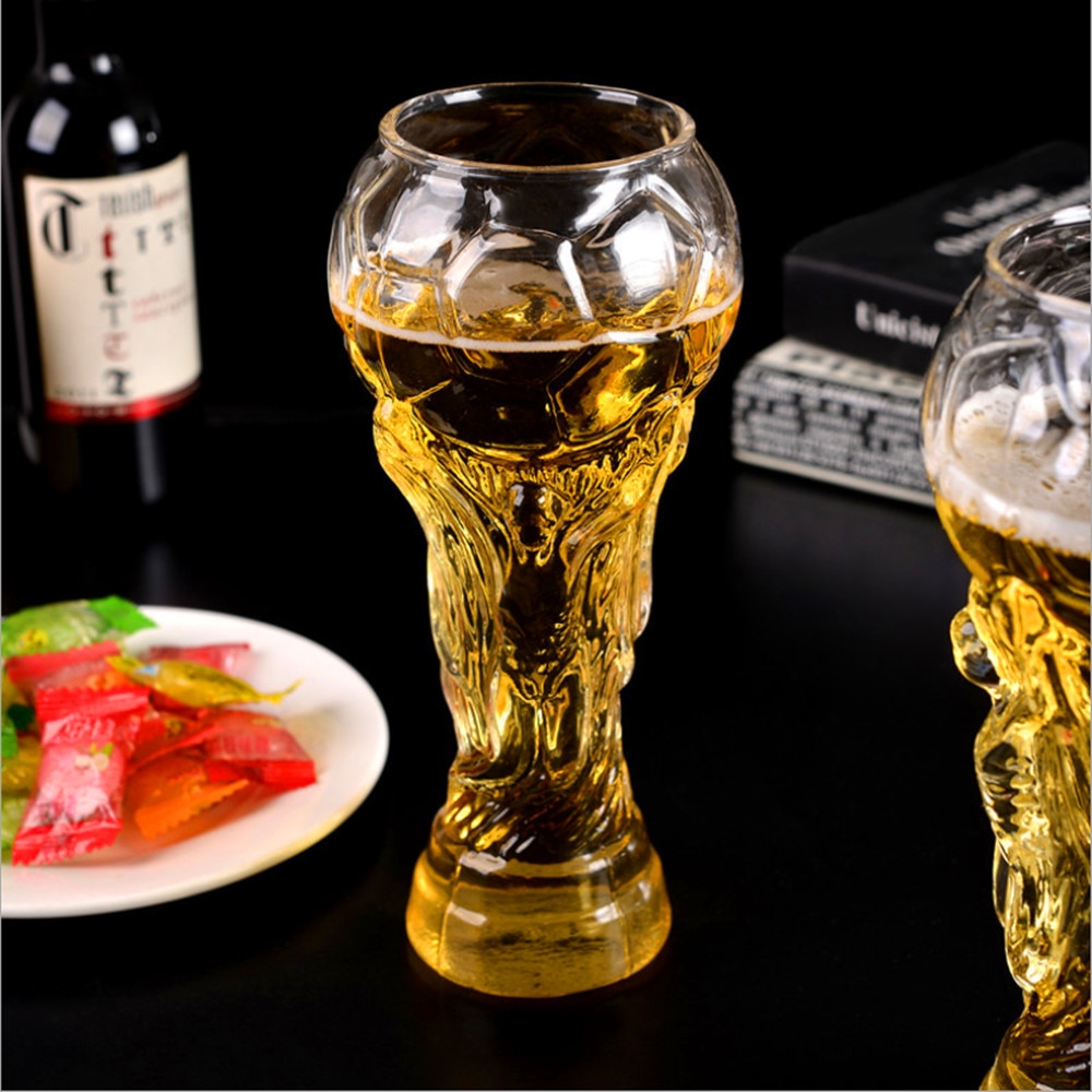 Voetbal Glazen Beker Bier Glas Mokken Wijn Glas Whisky Beker Sap Cup Hittebestendige Snelle ePacet 450 ml