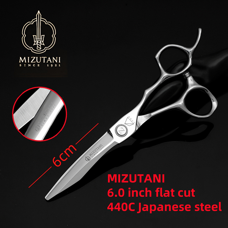 Kappersgereedschap, kappersbenodigdheden, salonschaar, uitdunschaarset,  of 6.0 haarscharen van 7 cm.: Paars