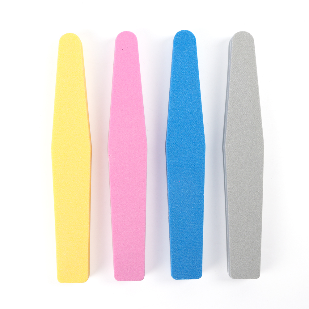 4 Uds limas de esmalte de uñas esponja para lijar 100/180 puntas de espuma amortiguadoras de uñas bloque accesorios de pedicura herramientas de manicura BEA45