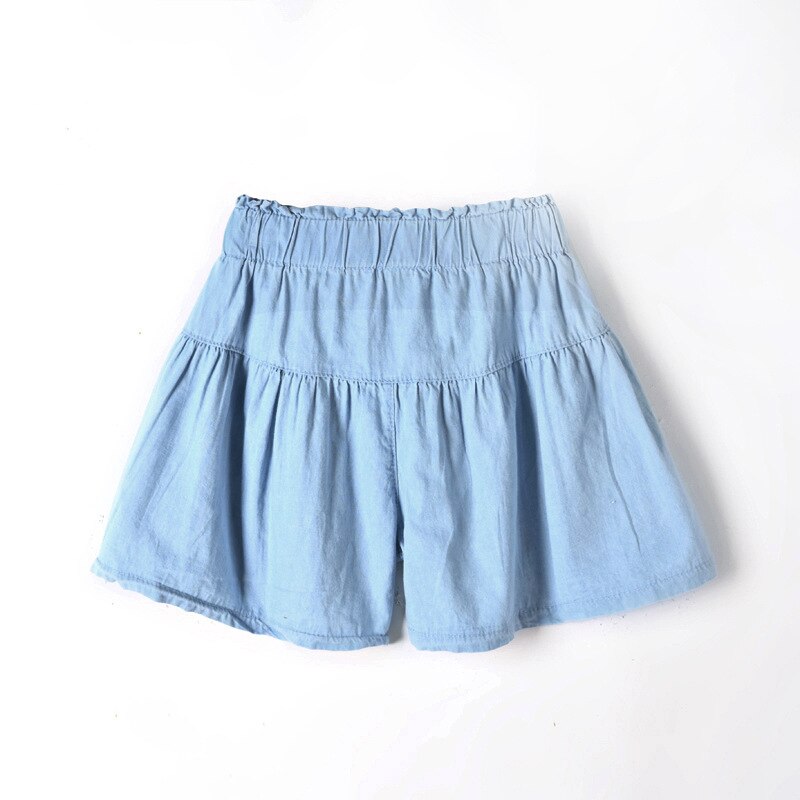 2022 estate nuova versione coreana A cento giri pantaloncini da donna tinta unita a-word Bowknot pantaloncini di jeans A vita media ragazze