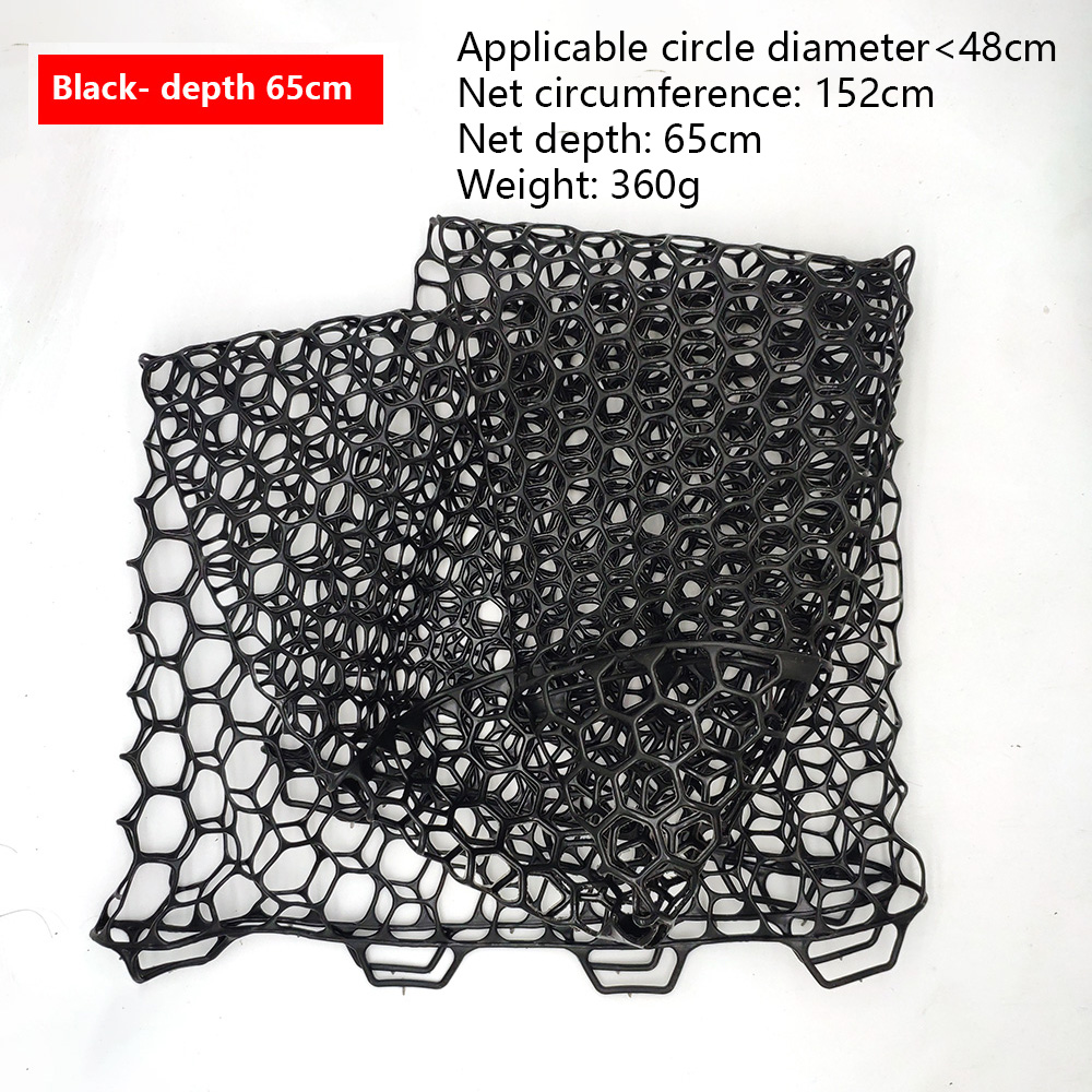 Dip Net Head Depth：32/40/47/55cm Hand Net Replacement PVC Material Fishing Accessories: Clear