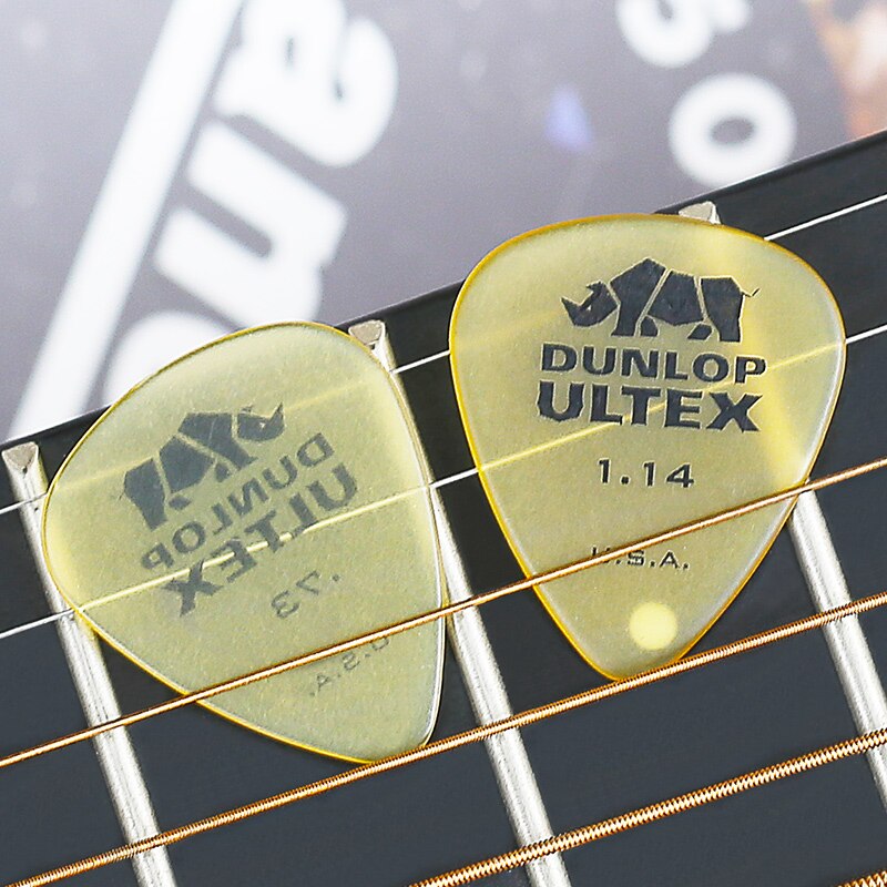 Dunlop-púas de guitarra estándar Ultex, mediador Plectrum, 1 unidad, 0,6mm/0,73mm/1,0mm/1,14mm, mediador de bajo, púas de guitarra eléctrica acústica