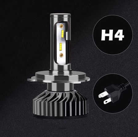 2PCS H7 LED H4 Auto Koplamp Lamp 48000LM 120W COB H1 H8 H9 H11 Licht LED koplampen voor Voertuig Auto CANBU 12V 6000K: Beige