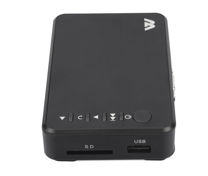 Reproductor multimedia portátil Full HD compatible con tarjeta SD VGA 1080P, unidad Flash USB, reproducción automática, MP3, MP4, HDD