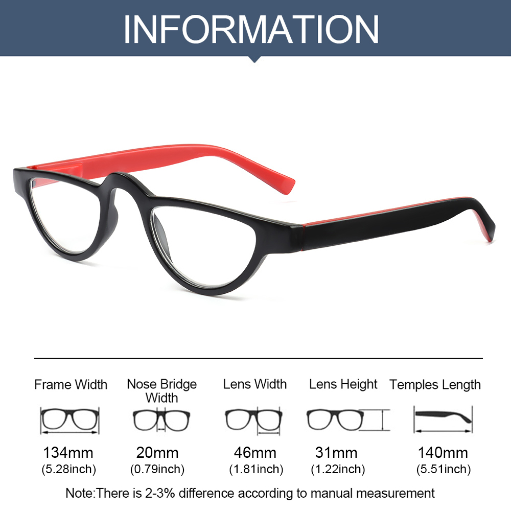 Vrouwen & Mannen Hd Gradiënt Verziend Brillen Verziendheid Bril Cat Eye Leesbril Vergrootglas Vision Care Brillen