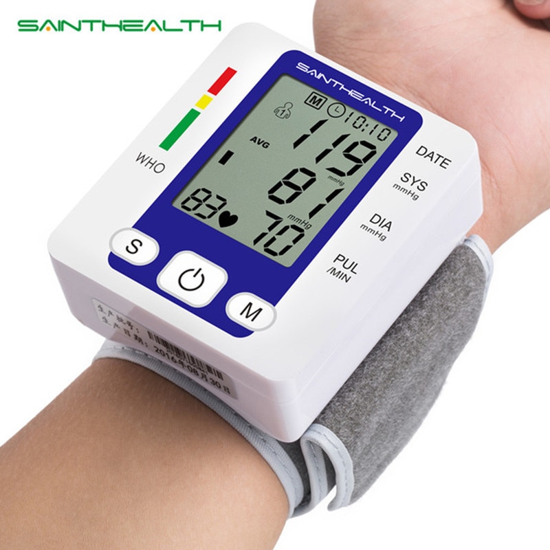 Saint Health Elektrische Pols Bloeddrukmeter Draagbare tonometer gezondheidszorg bp Digitale Bloeddrukmeter meter bloeddrukmeter