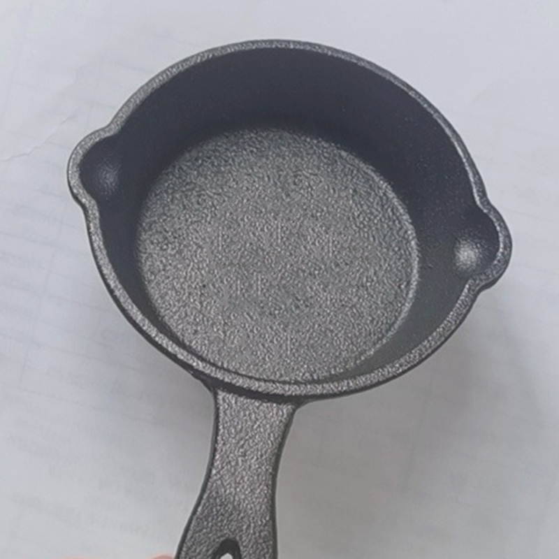 8.5Cm Kleine Koekenpan Steak Pot Non Stick Gietijzeren Materiaal Wok Pannen Met Handvat Voor Thuis Inductie Elektrische gaskookplaat A0KF