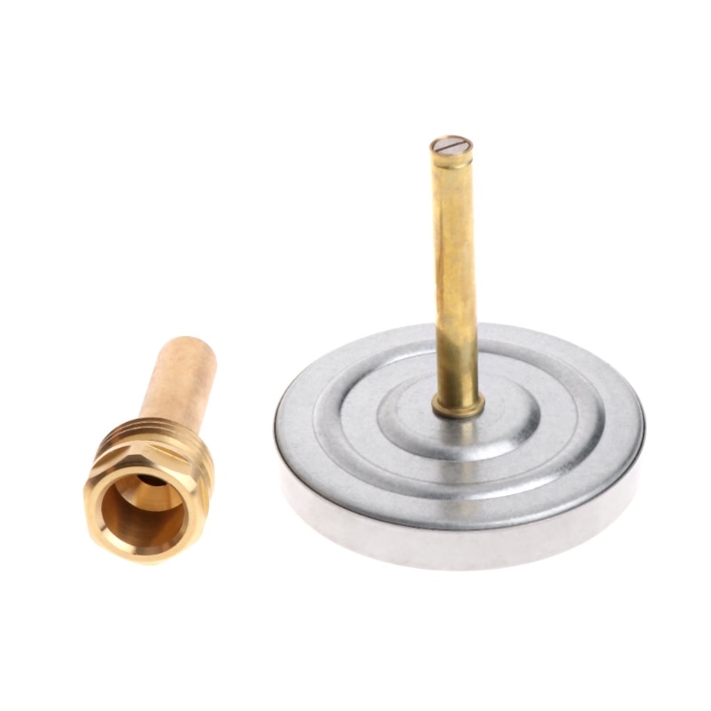 Termómetro Horizontal Dial de 63mm, medidor de temperatura de aluminio, agua líquida